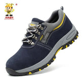 Men's Safety Work Boots Warm Plush Fur Labor Insurance Puncture Proof Snow Boot - Acapparelstore